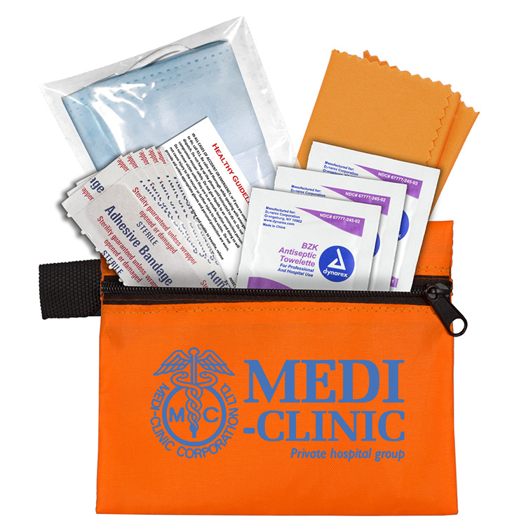 "ORERON" 11 Pcs Antiseptic and Protective First Aid Kit in Zipper Pouch 30