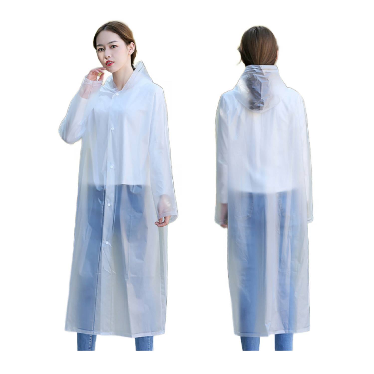Reusable Raincoat with Hood 8