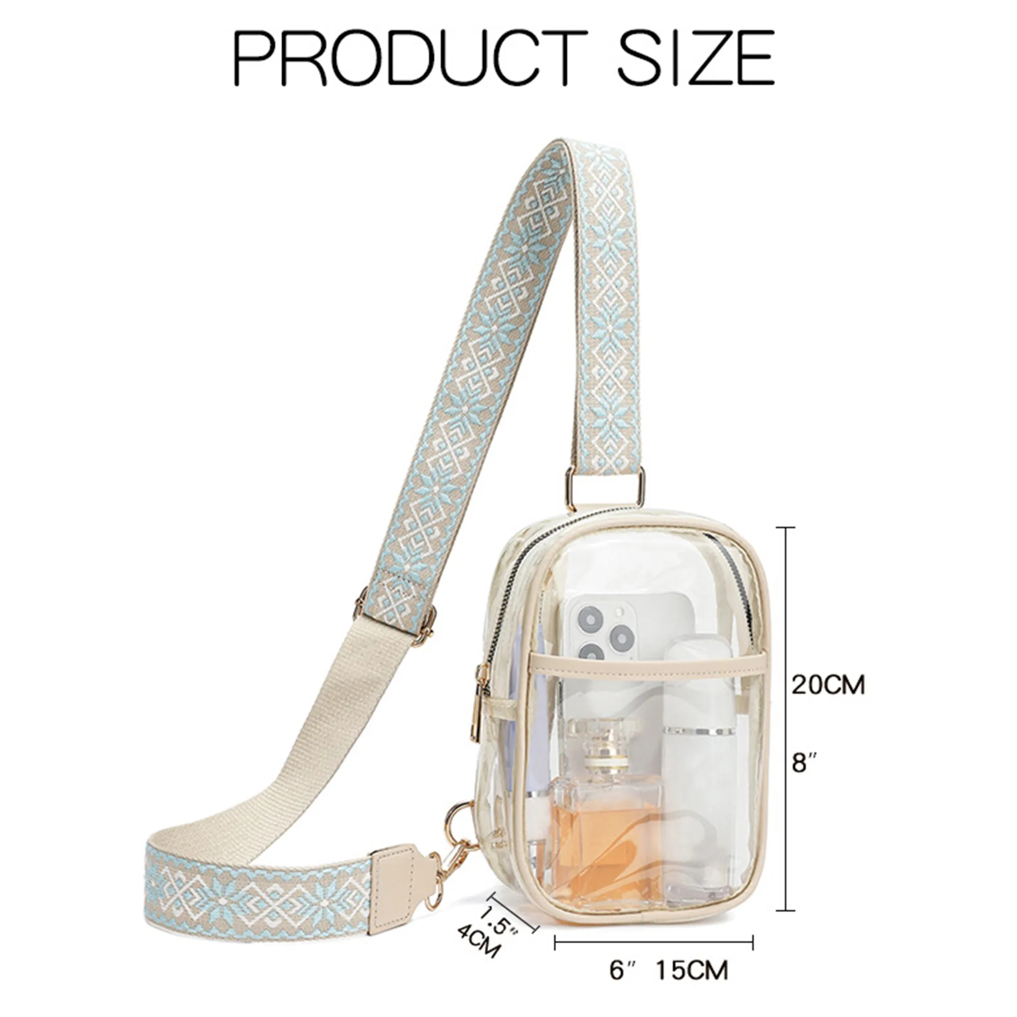 Clear Crossbody Purse Bag 3