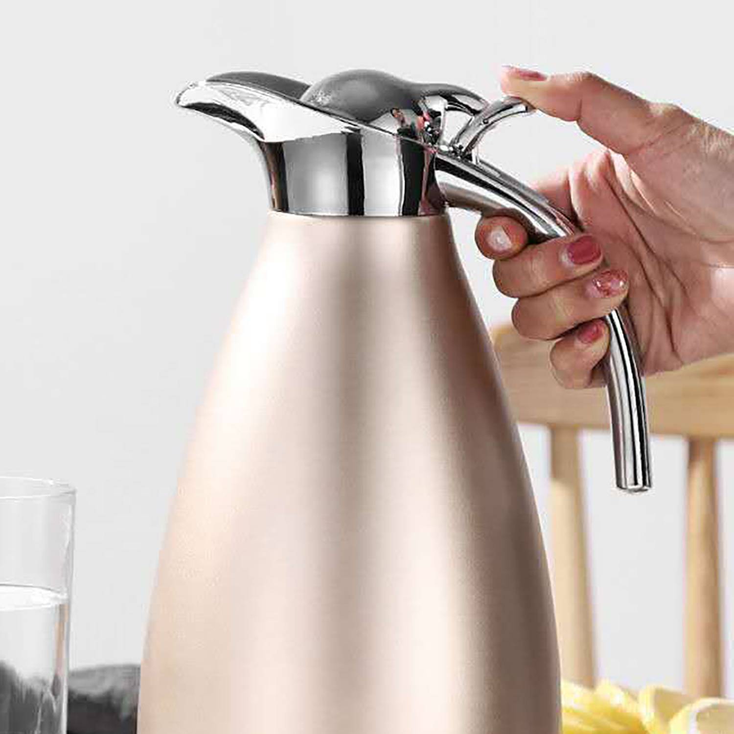 38 Oz Stainless Steel Coffee Carafe 4