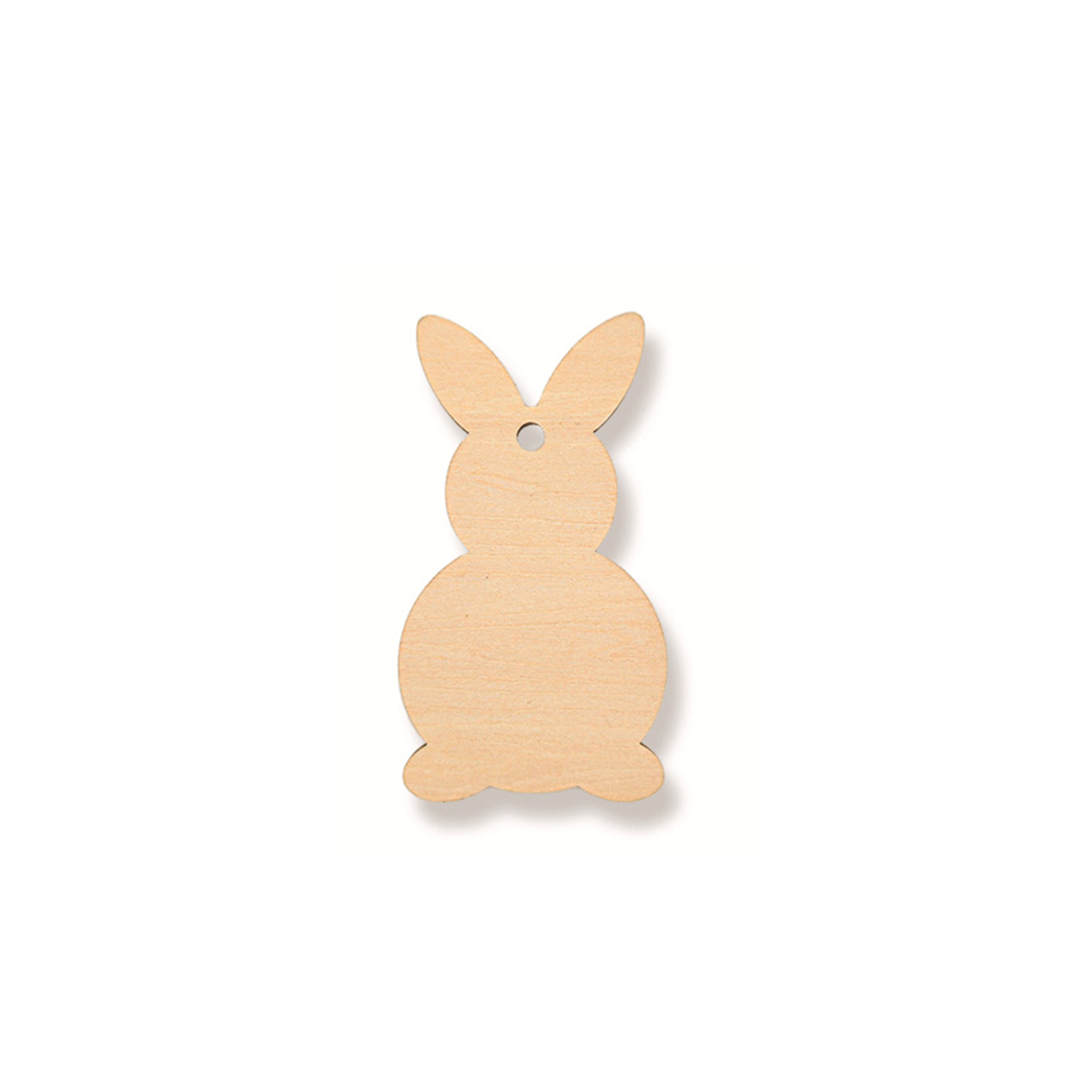 Natural Wood Christmas Tree Pendant 48