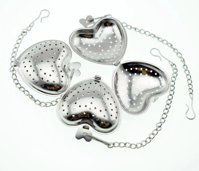Stainless steel heart shape tea infuser 5