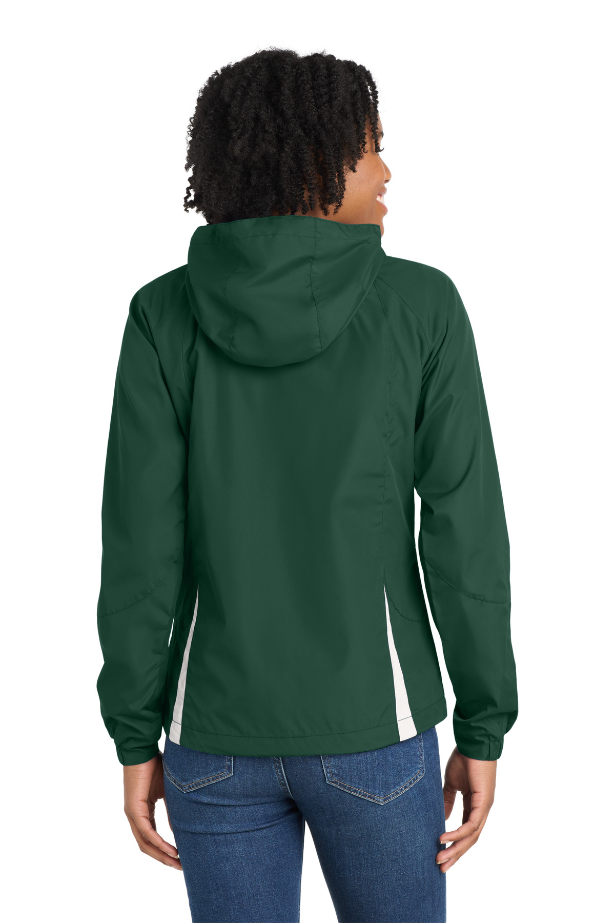 Sport-Tek Women's Colorblock Hooded Raglan Jacket. LST76 53