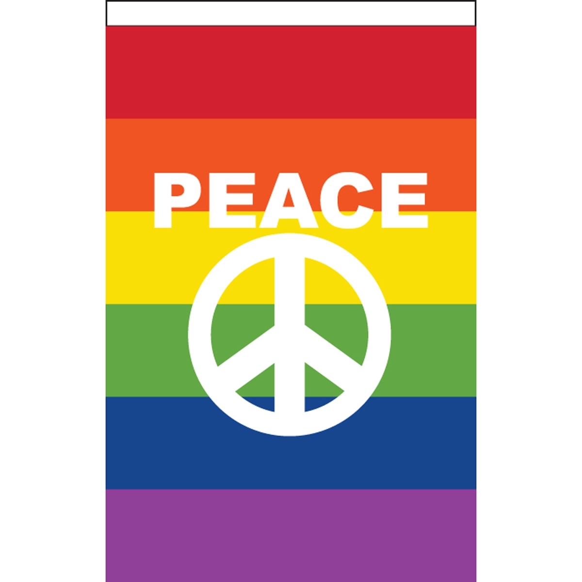 Peace with sign Deluxe Garden Flag 1