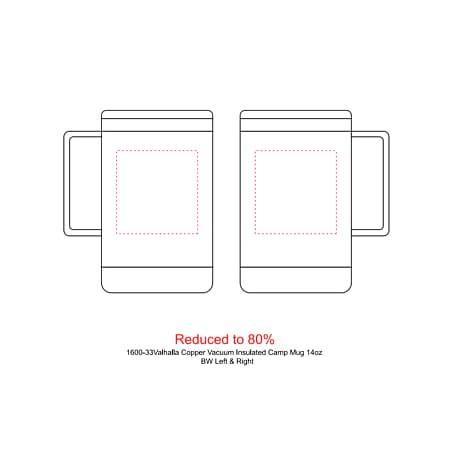 Valhalla Copper Vacuum Insulated Camp Mug 14oz 104