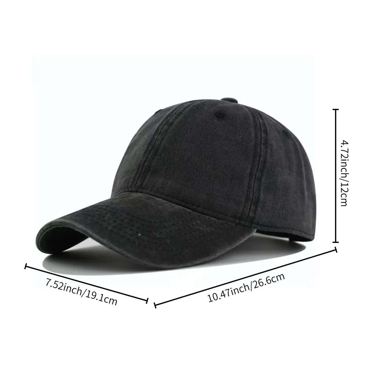 Custom Washed Vintage Baseball Cap Classic Six-Panel 6