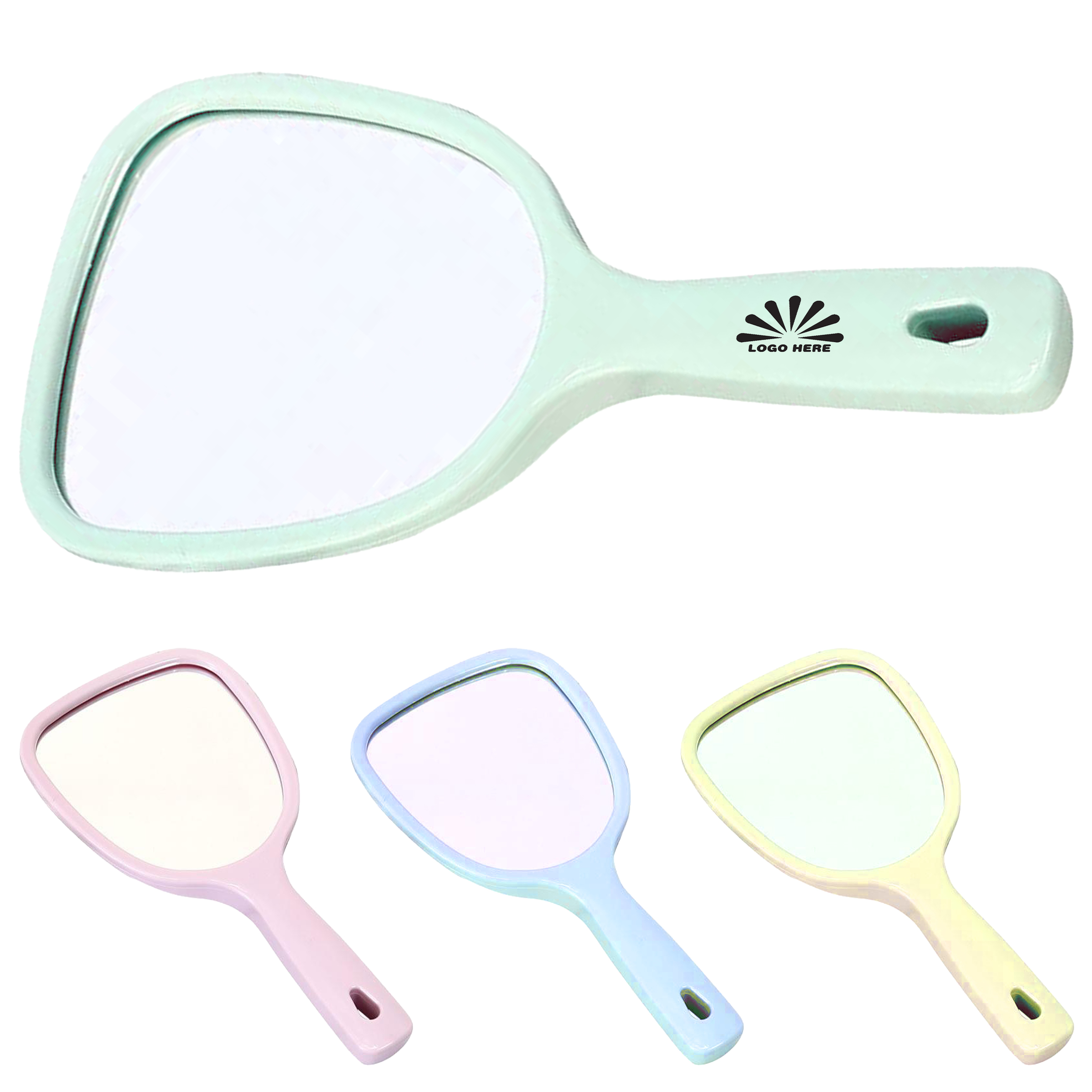 Stylish Portable Mirror with Custom Logo Option 1