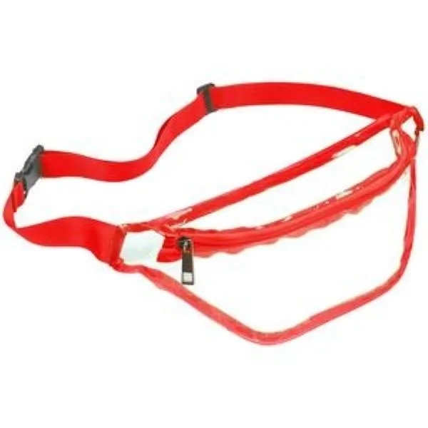 Clear Transparent PVC Fanny Pack Bag W/Zipper Pocket 5