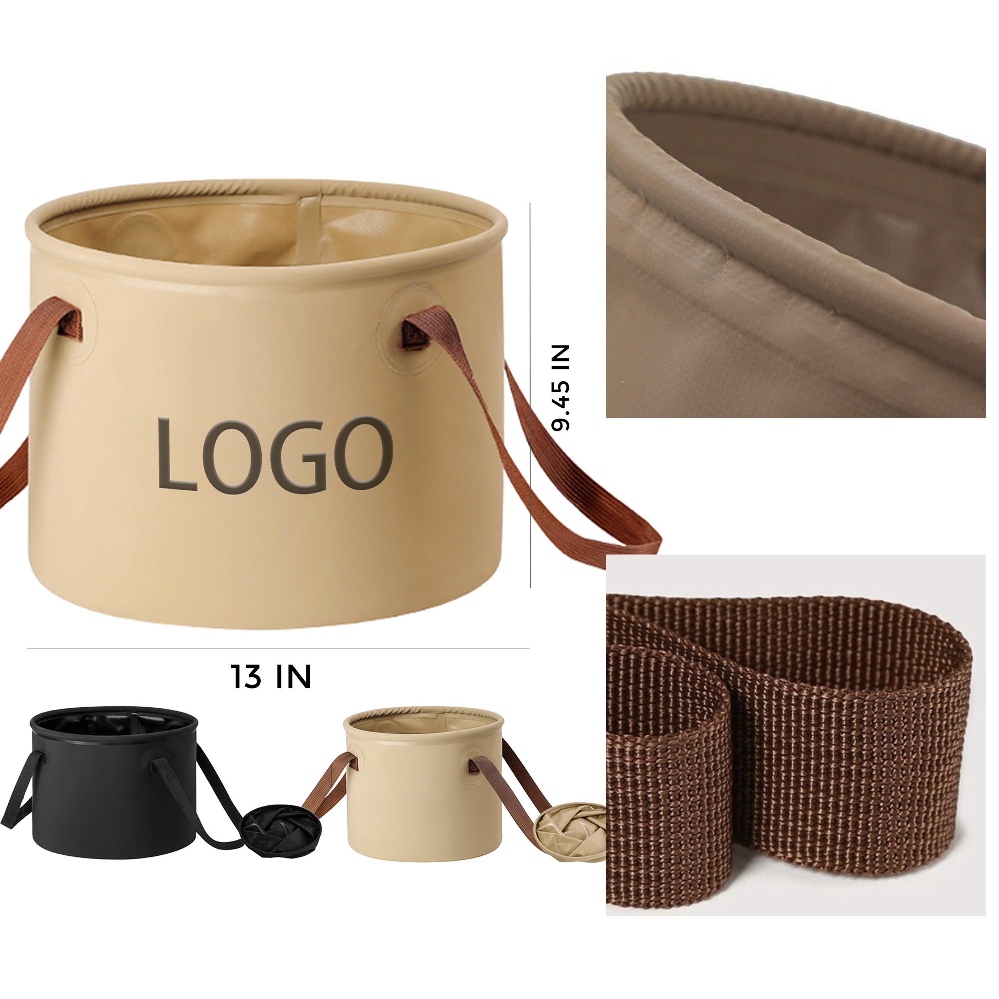 MOQ 100 PCS Portable Folding Bucket 2