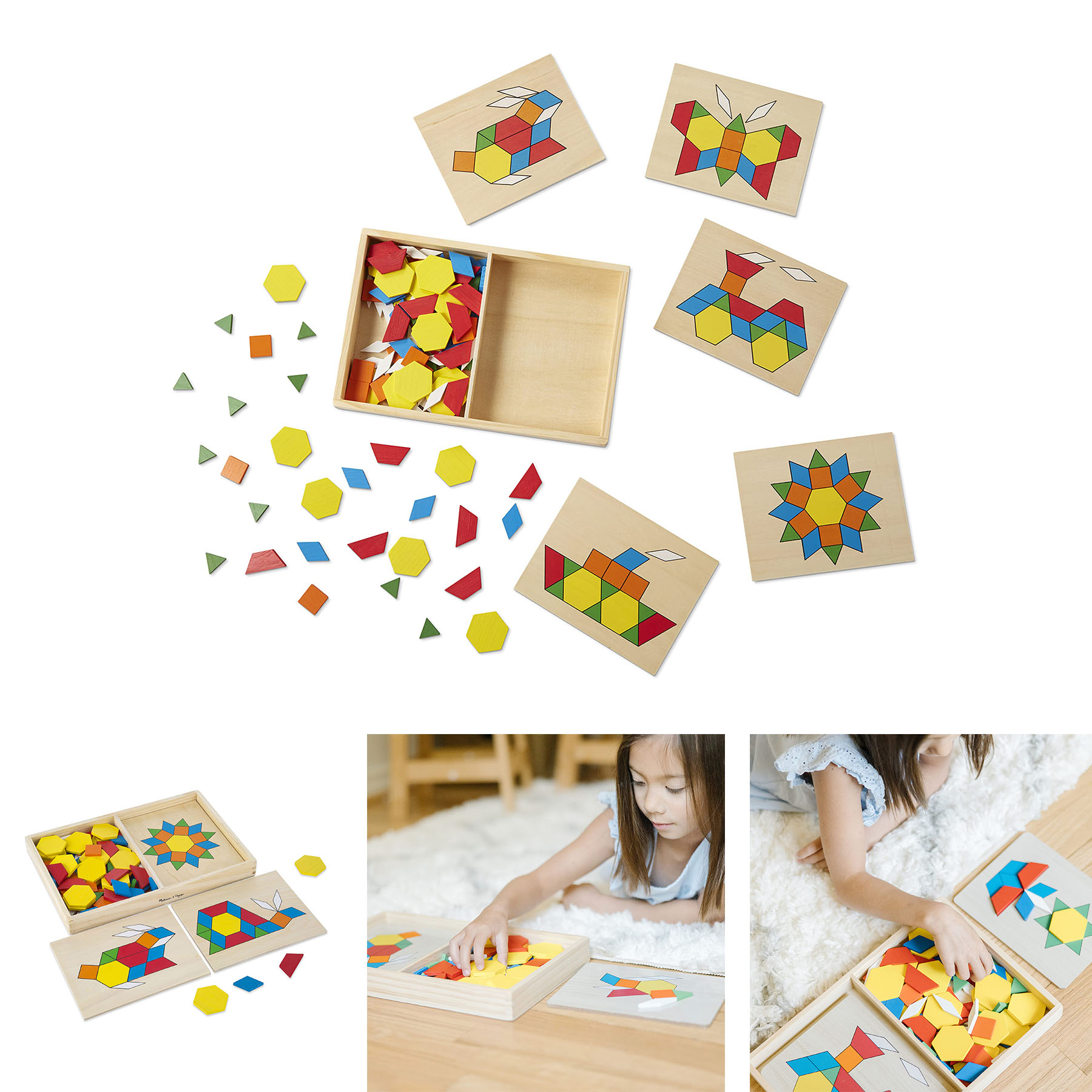 Pattern Blocks And Boards - Classic Toy, promotional toy with logo imprint 2