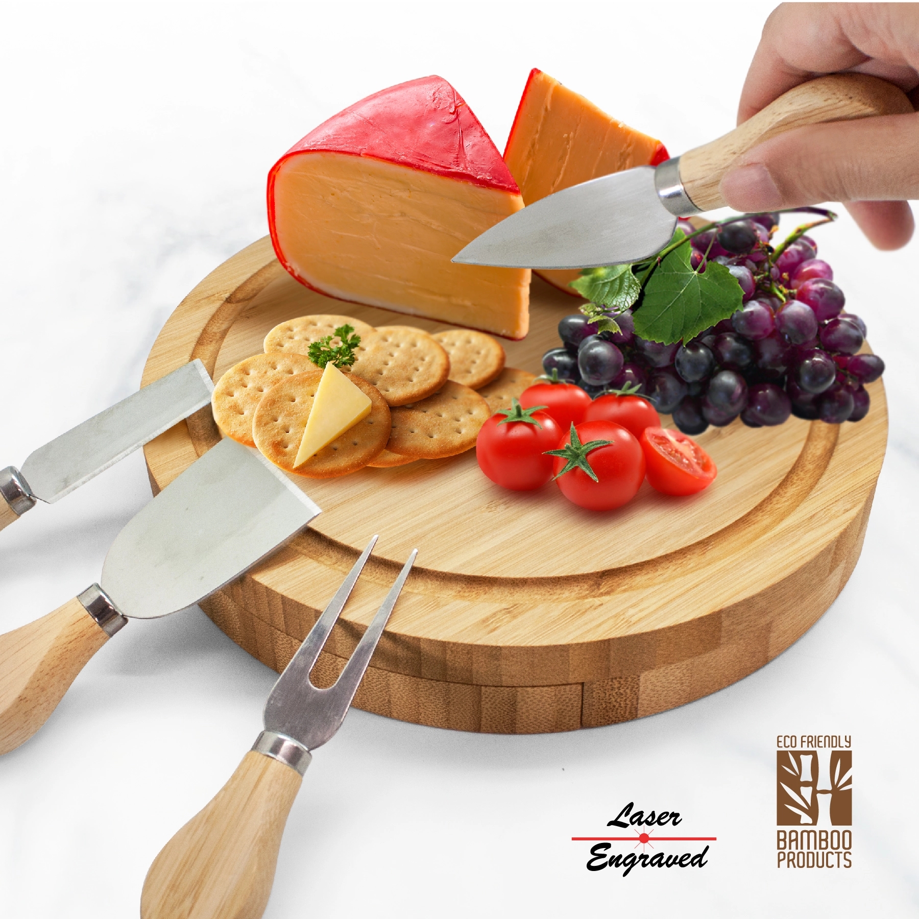 SEVILLE 5PC BAMBOO CHEESE SET 1
