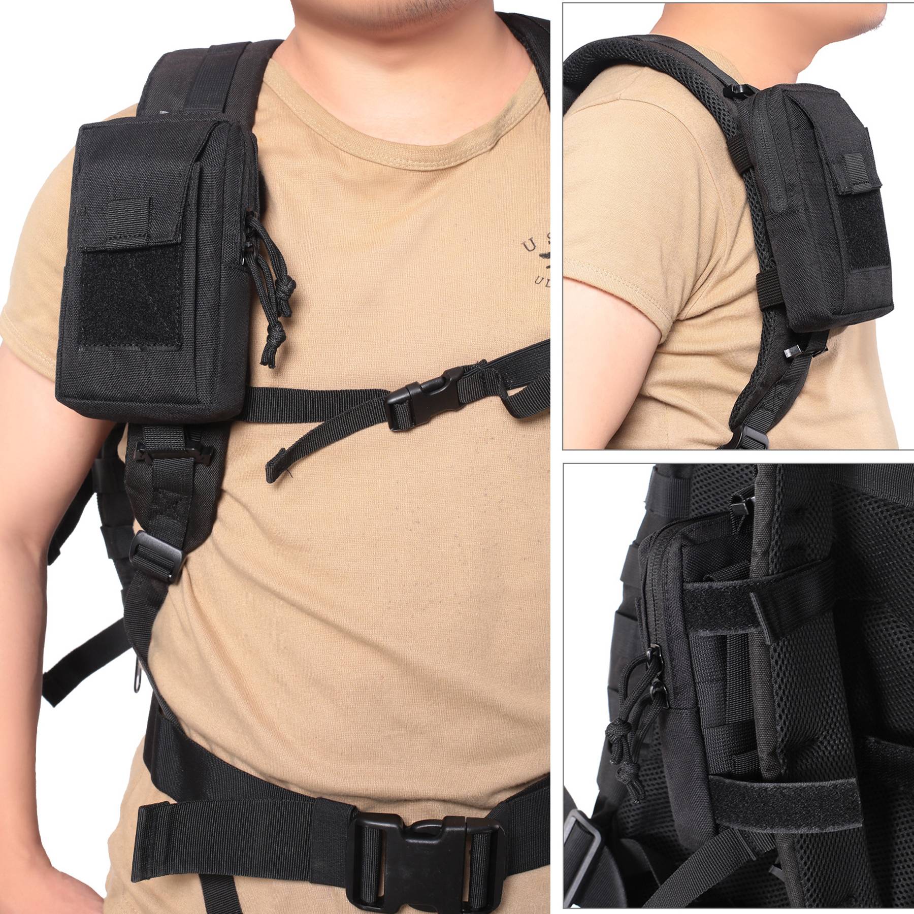 Nylon Outdoor Tactical Belt PhoneMini Waist Pack 9
