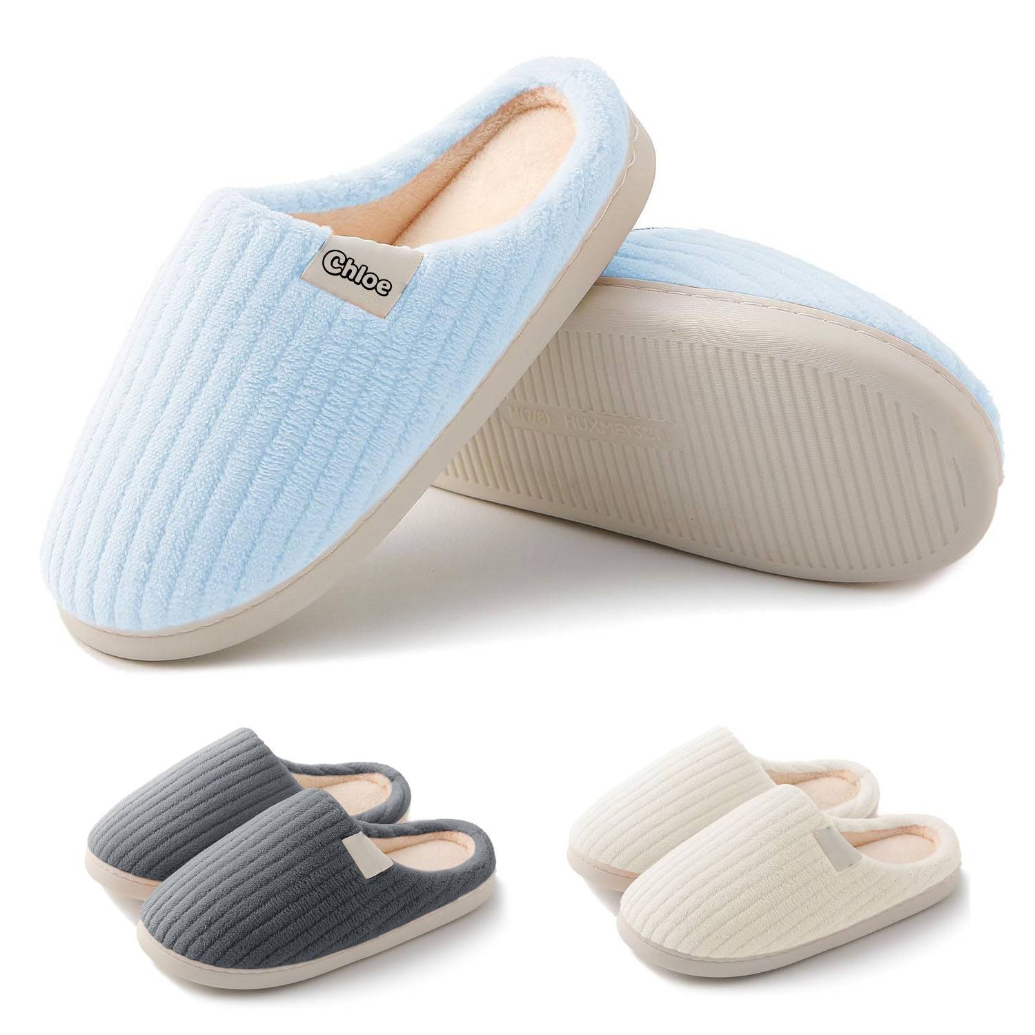 Unisex Indoor Thick Sole Non-Slip Cotton Slipper 2