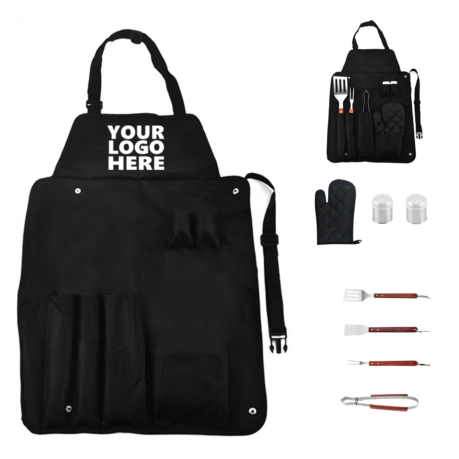 BBQ Apron and Utensil Set 2
