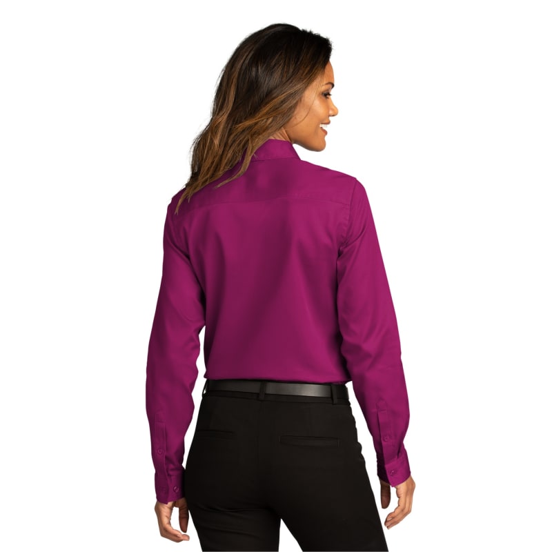 Port Authority Ladies Long Sleeve SuperPro React Twill Shirt. 33