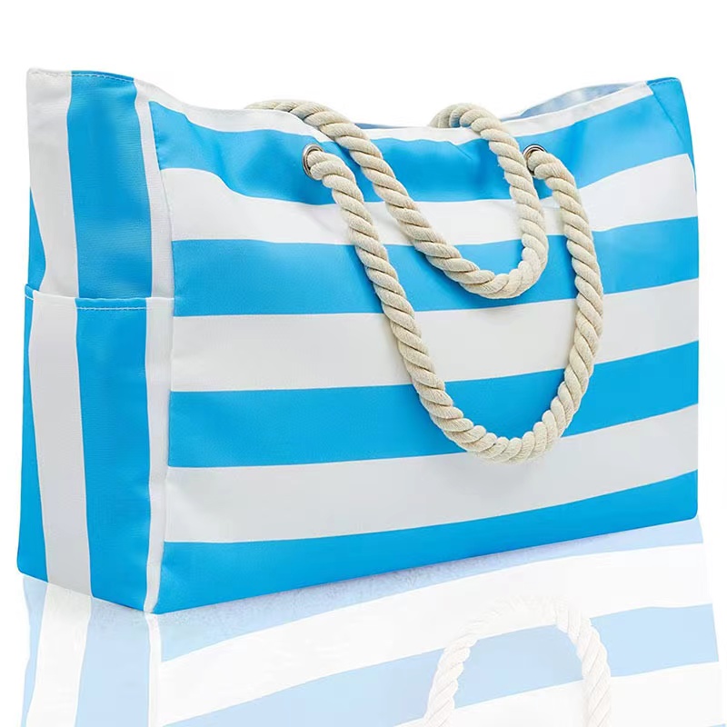 Polyester Stylish Canvas Beach Tote 3