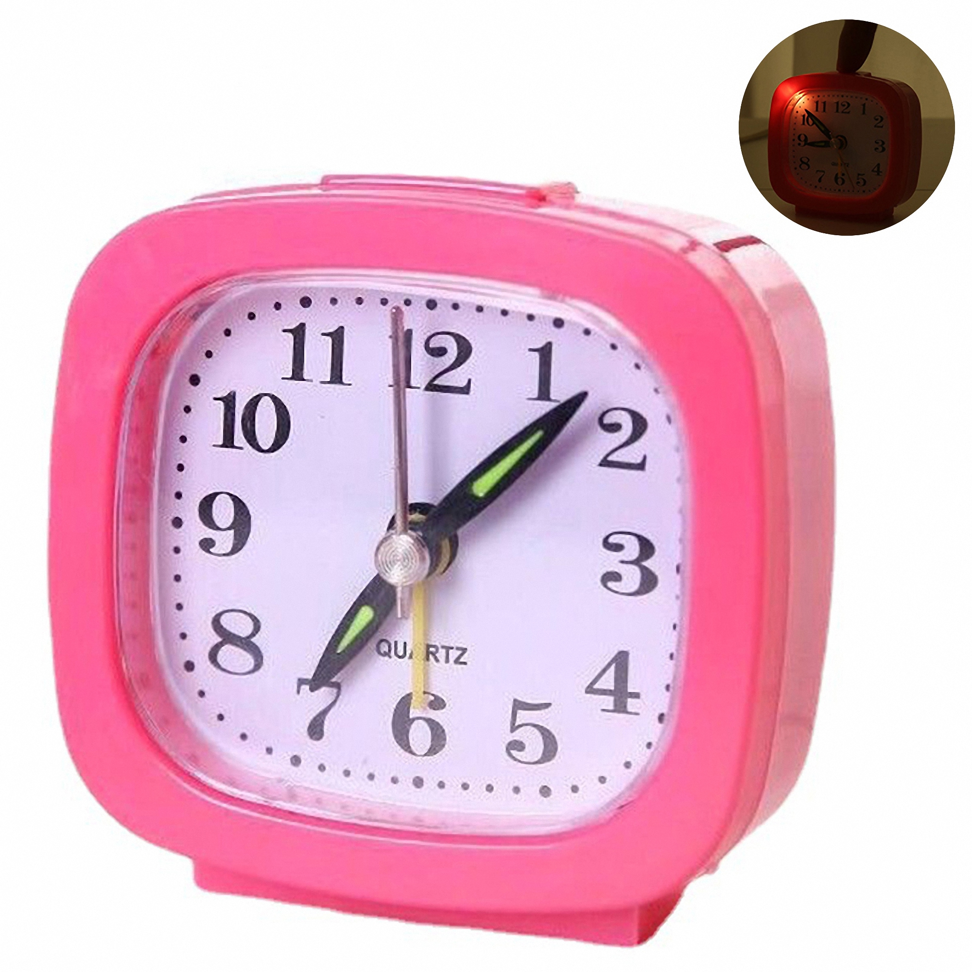 3-inch Silent Analog Alarm Clock 4