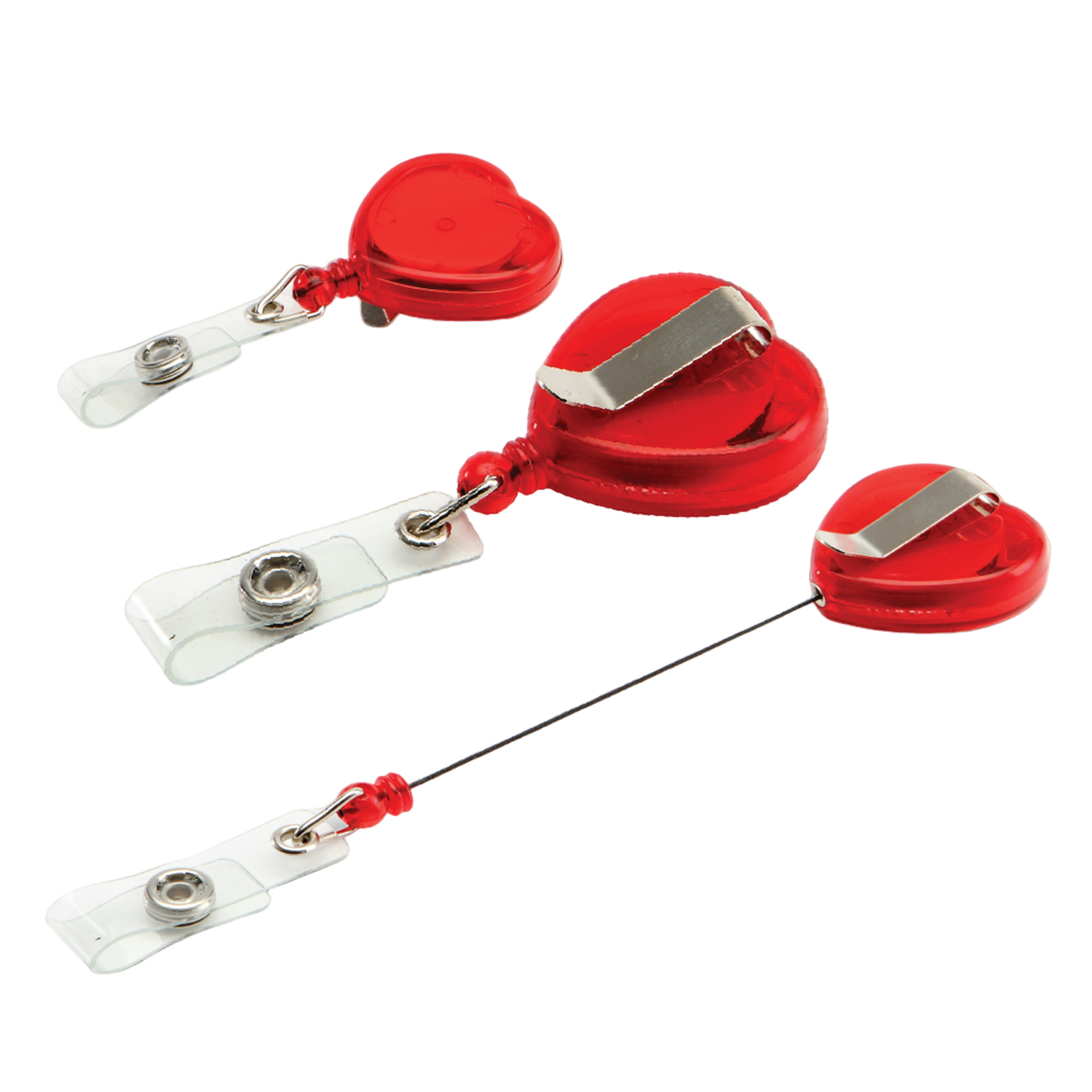 Retractable Heart Shape Badge Reel 5