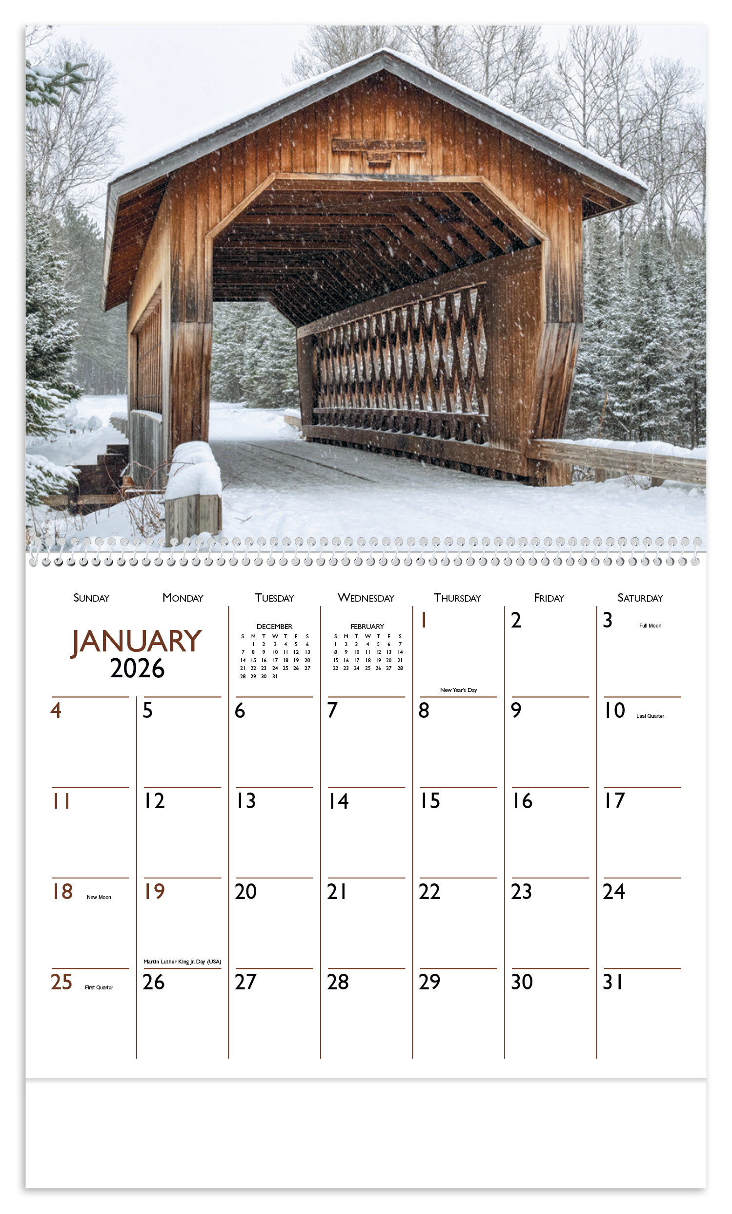 Triumph® Calendars Bridges Calendar 1