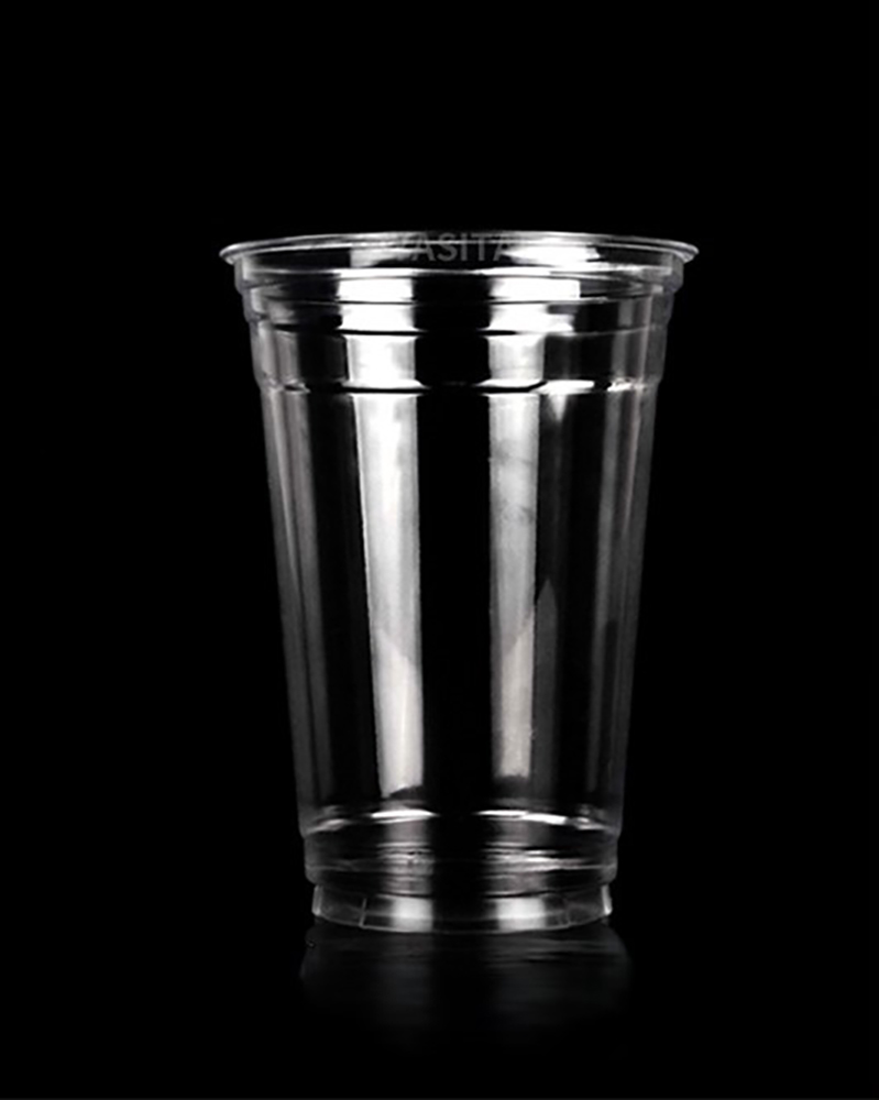 PLA material cold cups with lids and straws 2