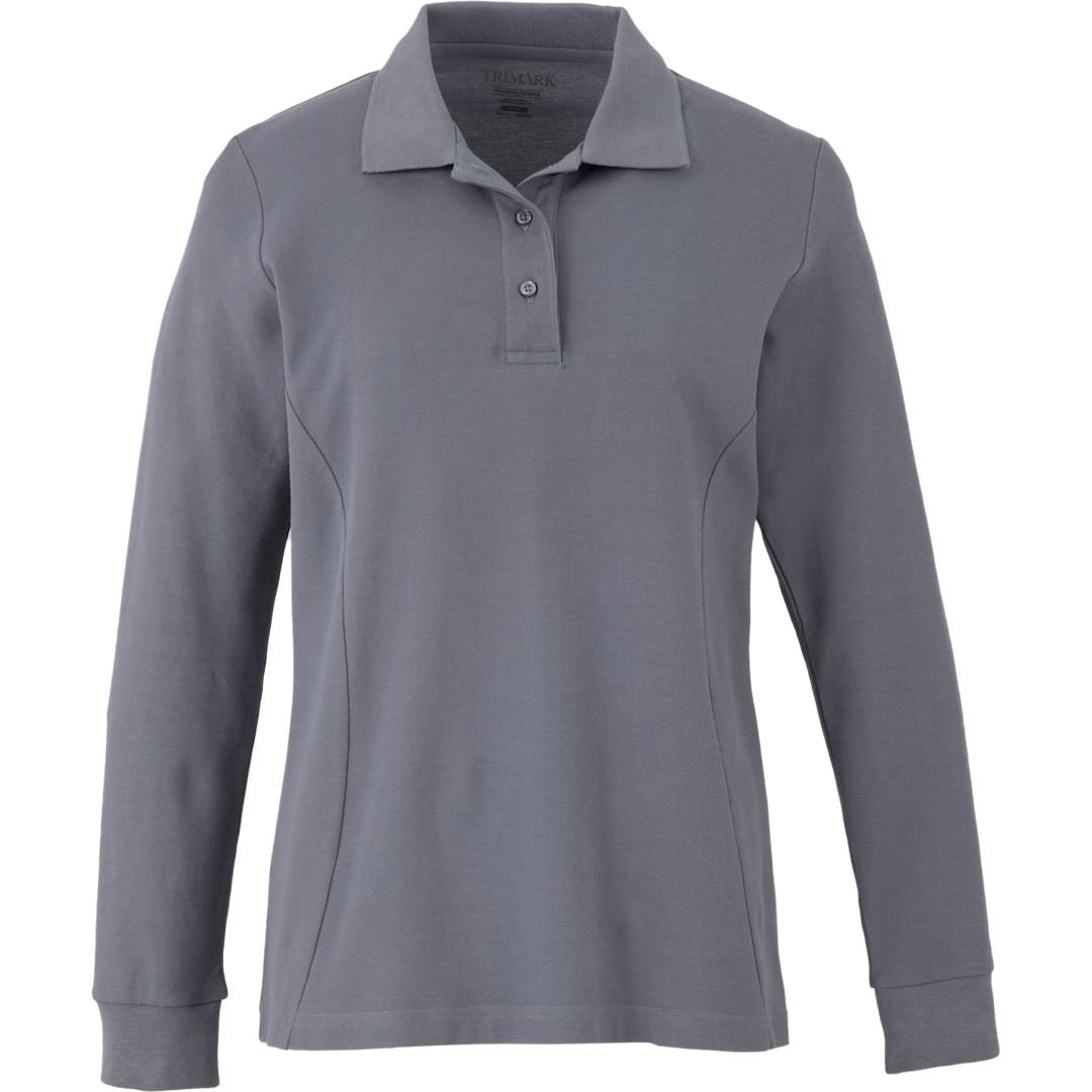 PALO Long Sleeve 100% Cotton Pique Polo - Women's 56