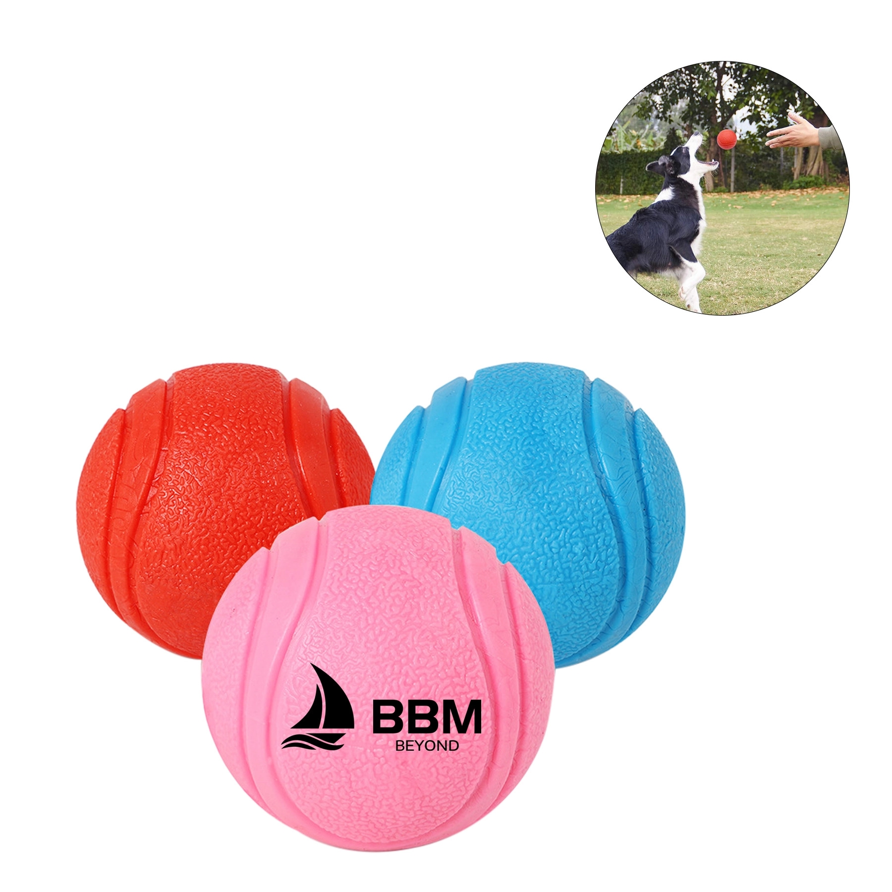Solid Rubber Dog Ball 2