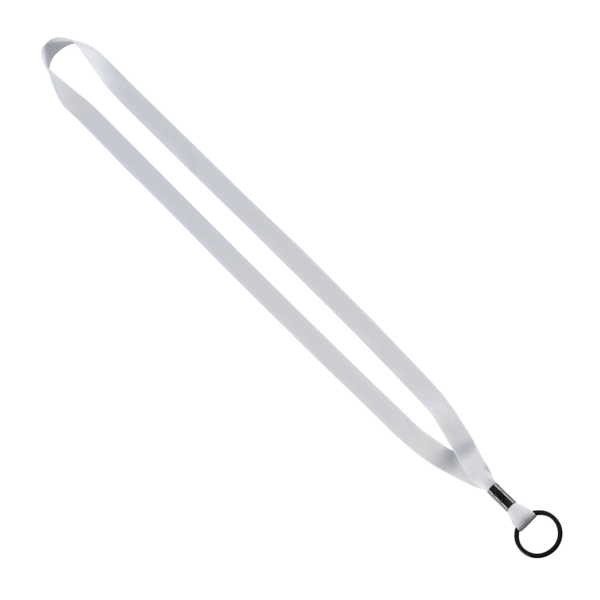 1/2" Polyester Lanyard with Metal Crimp & Split-Ring 4