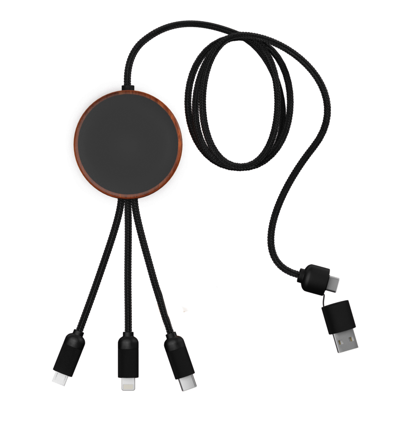 SCX Innovative Design™ 5-in-1 Bamboo 5W Wireless Charging Cable 28