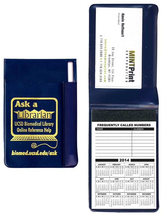 Standard Vinyl 30-Page Memo Book with White Pen 7