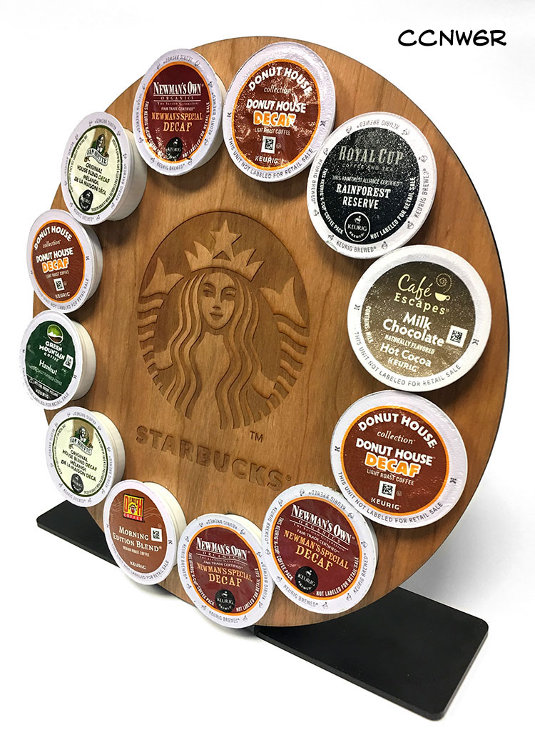 Coffee Caddy Natural Wood Square