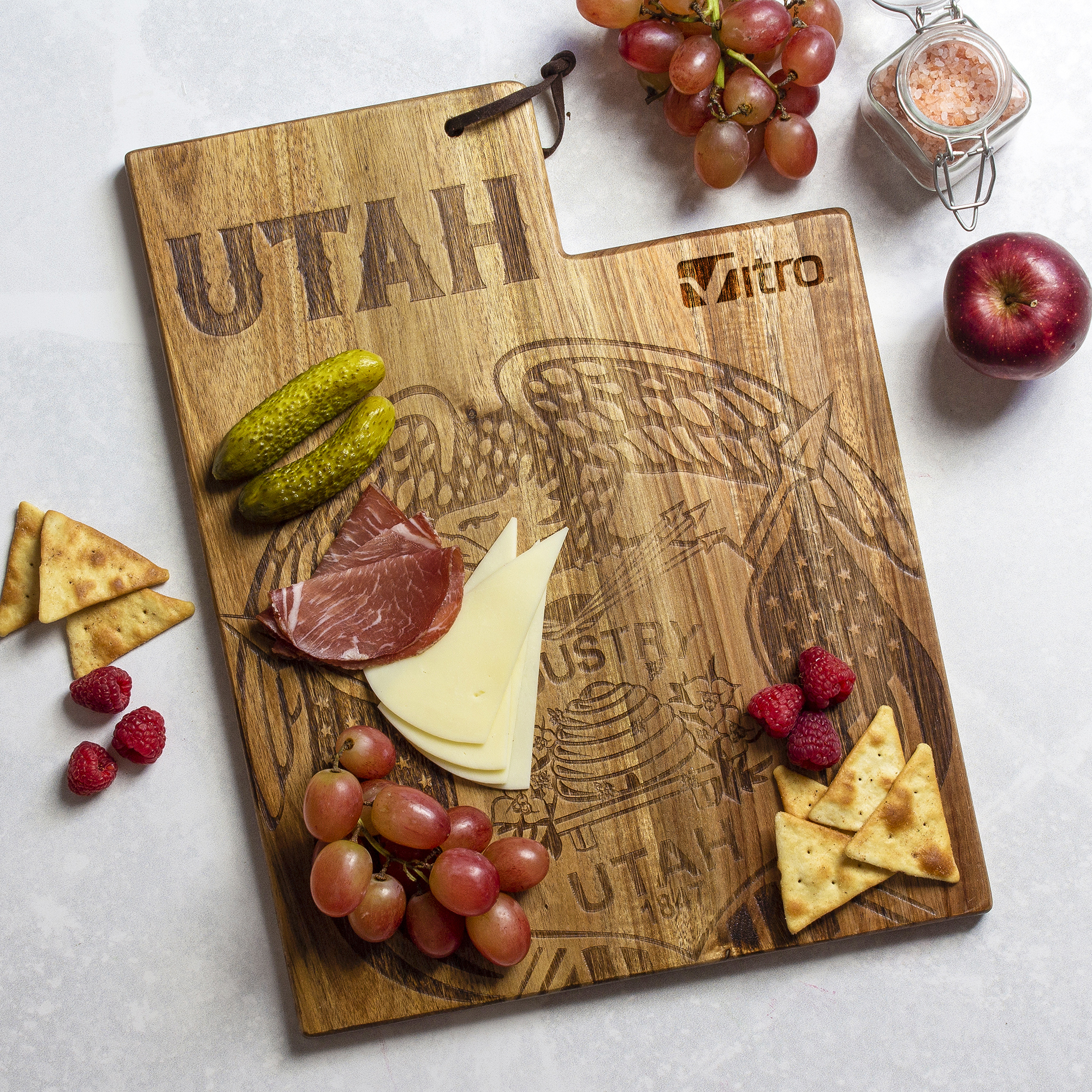 Rock & Branch® Origins Series Utah State Shaped Cutting and Serving Board 3