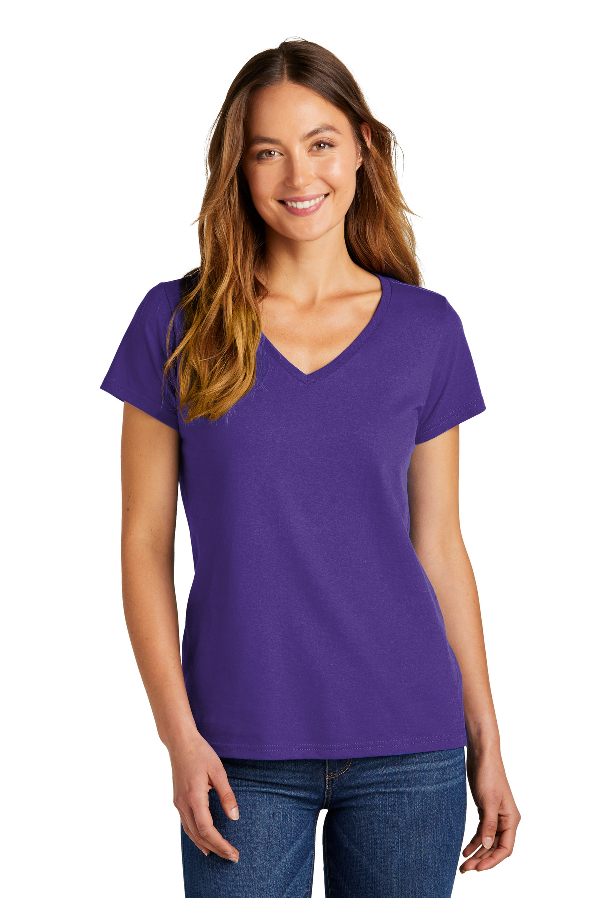 District Women's The Concert Tee V-Neck DT5002 10