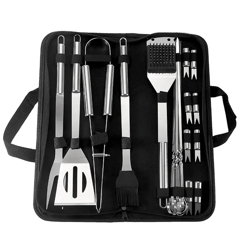 20 PCS BBQ Grilling Tools Set with Storage Bag 2