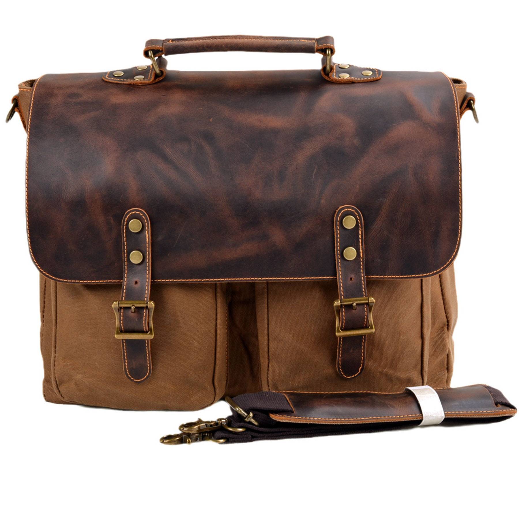 Genuine Leather multicolor Messenger Bag 4