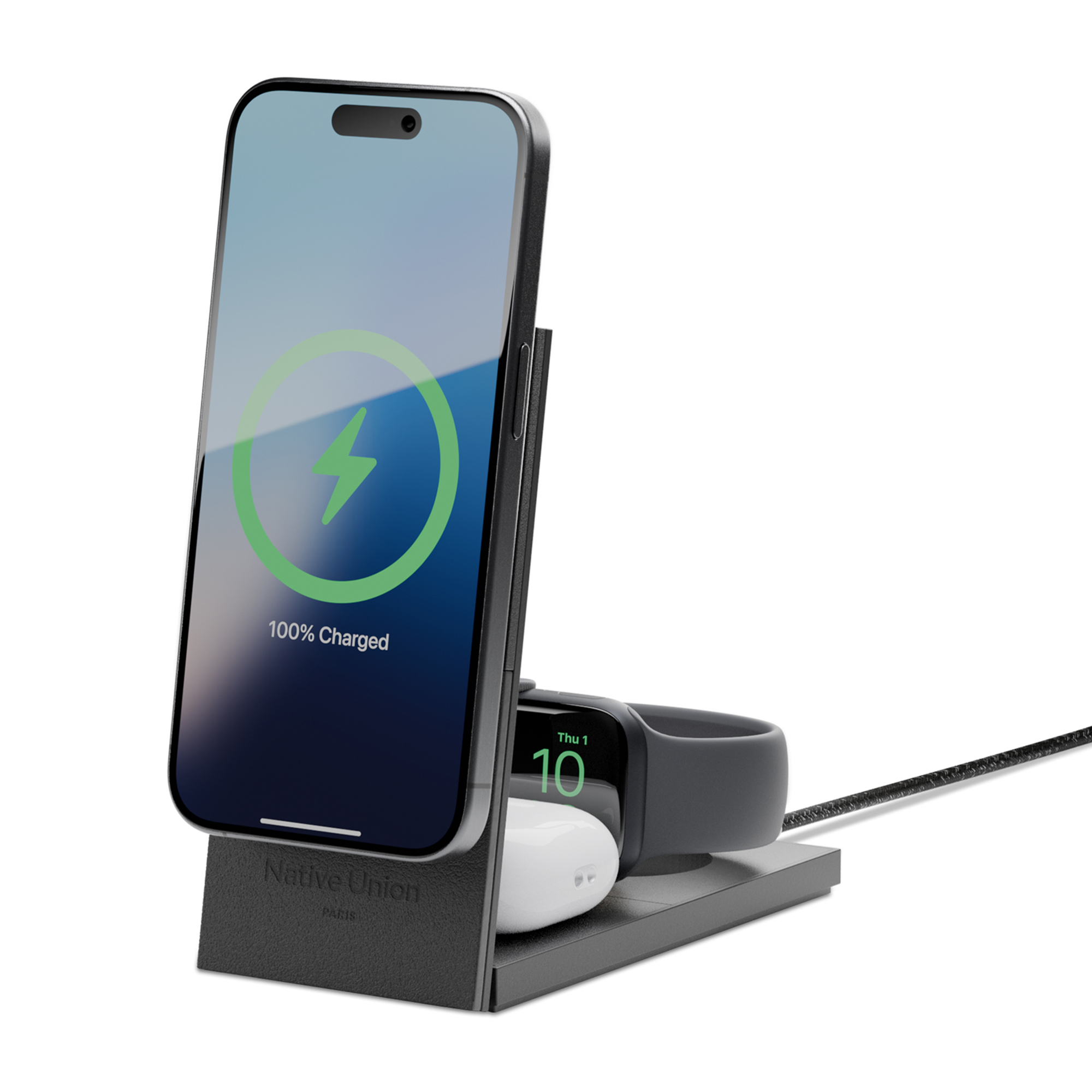 Native Union Rise 3-IN-1 Qi2 Wireless Charger 2