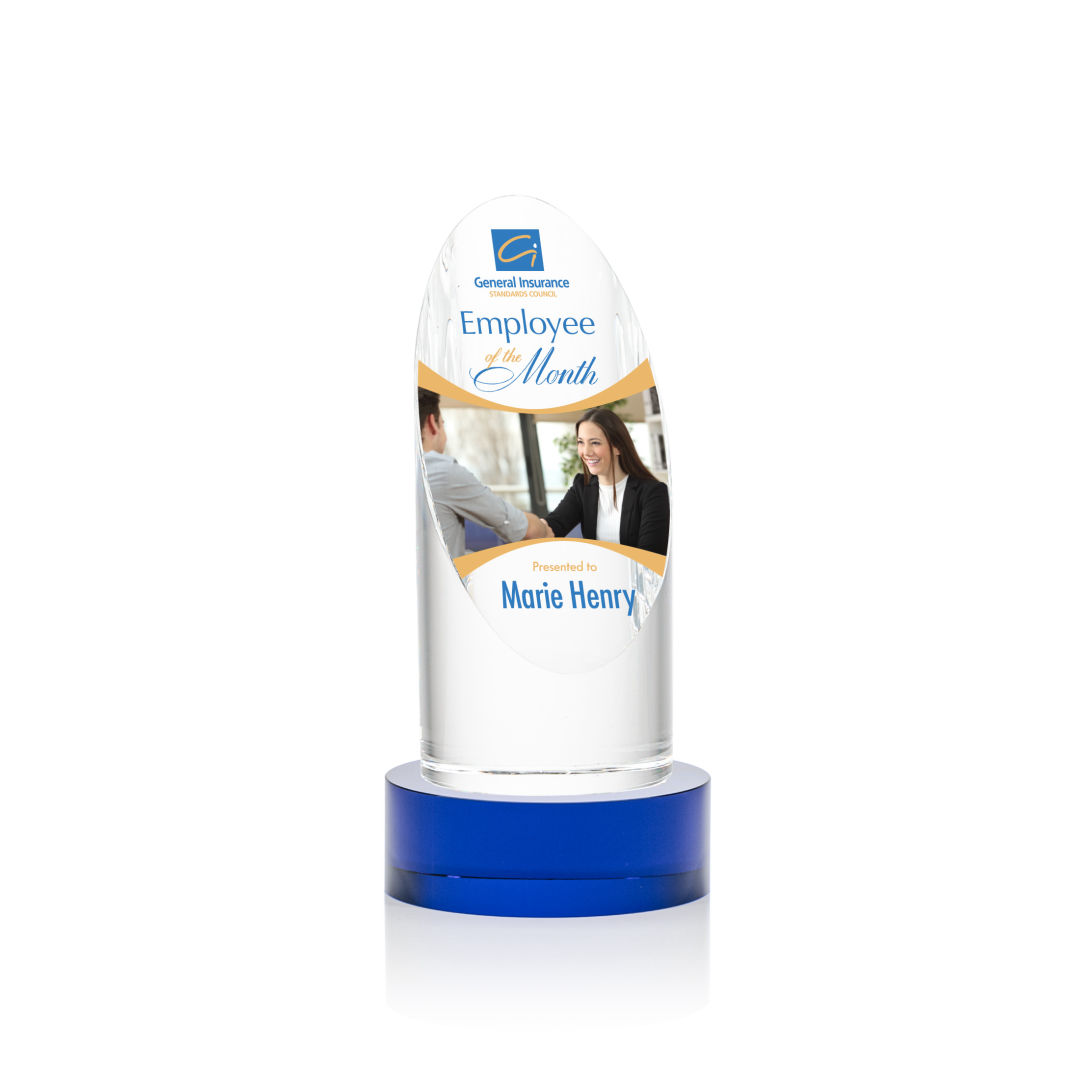 Lauder VividPrint™ Award on Base - Blue 5