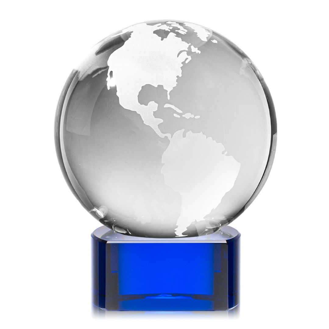 Globe Award on Paragon Base - Blue 4