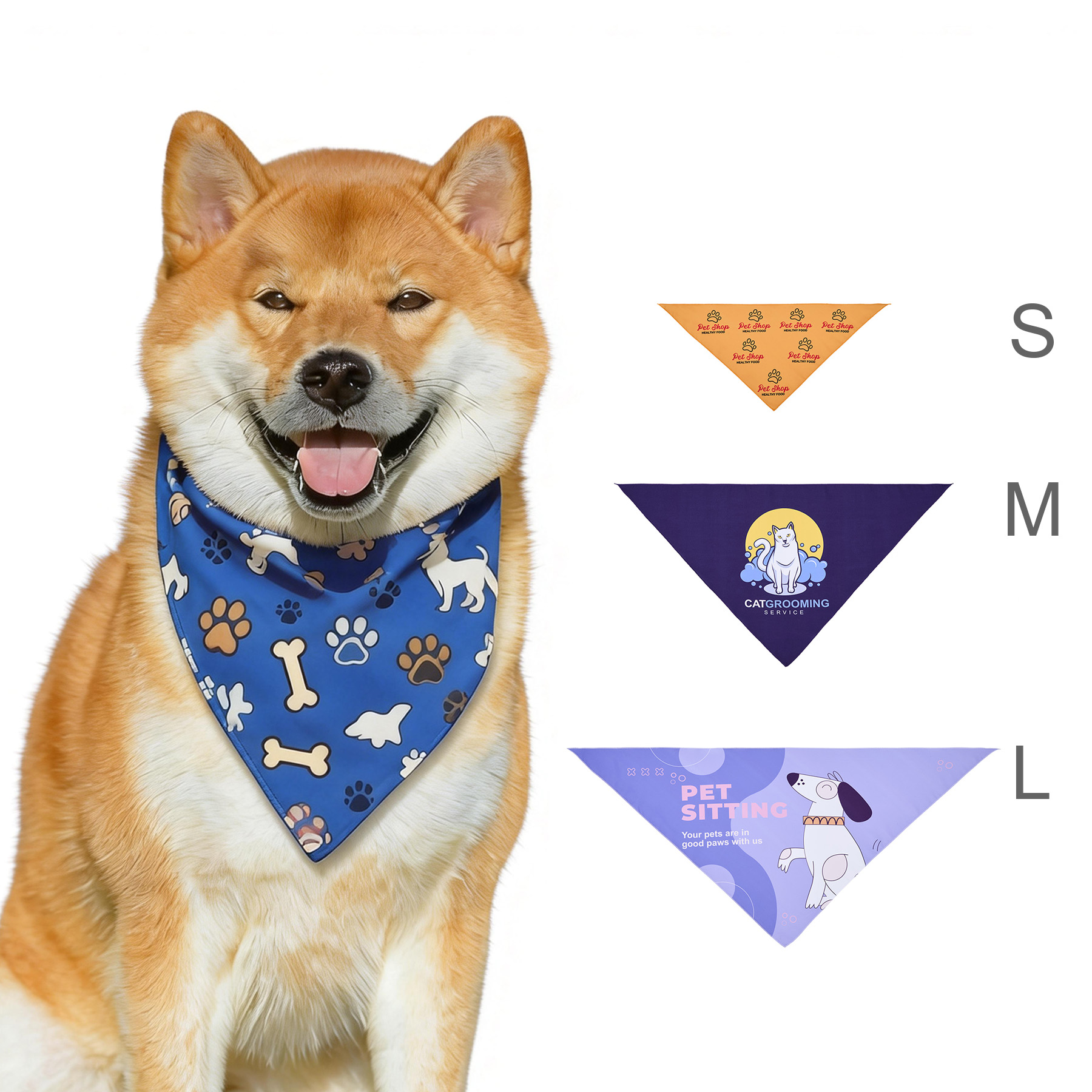 Triangle Pet Bandanna (Machine Washable) 2