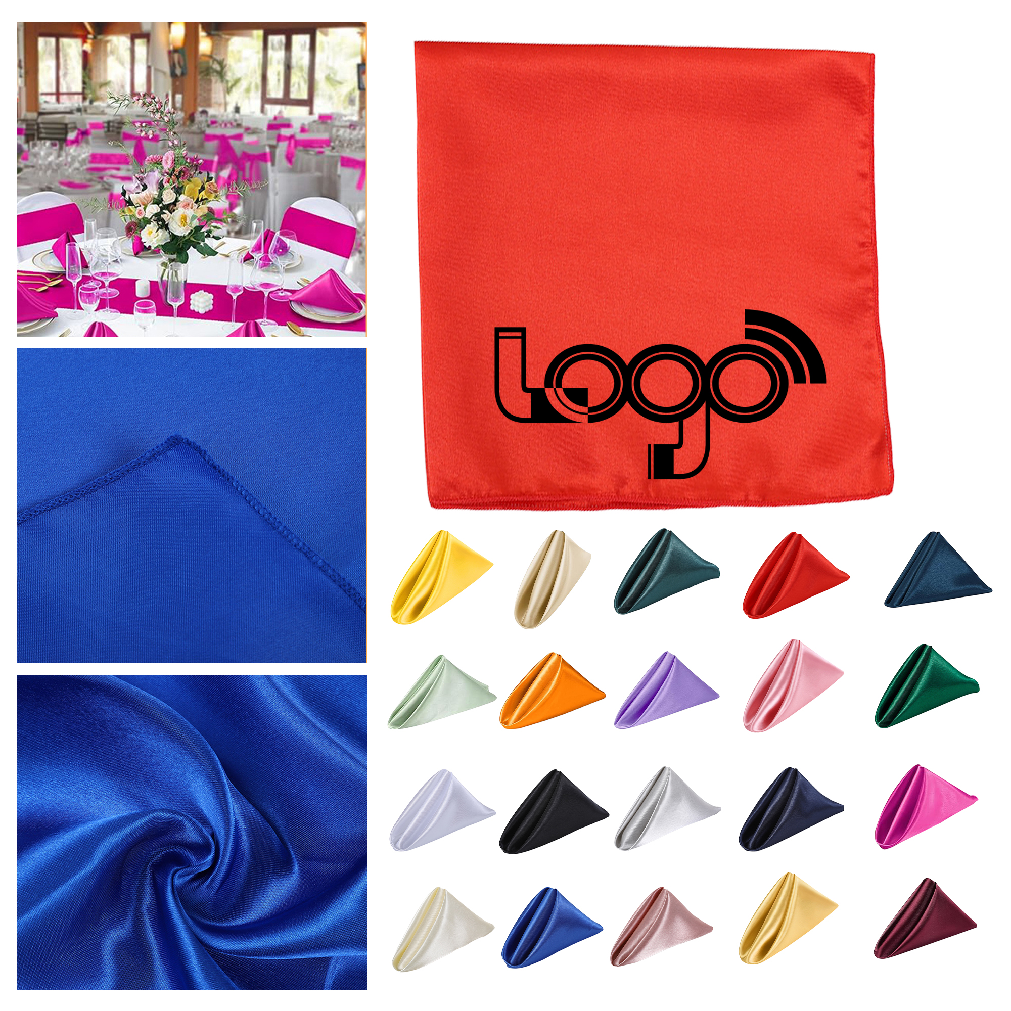 Luxurious Satin Napkins for Elegant Dining 1
