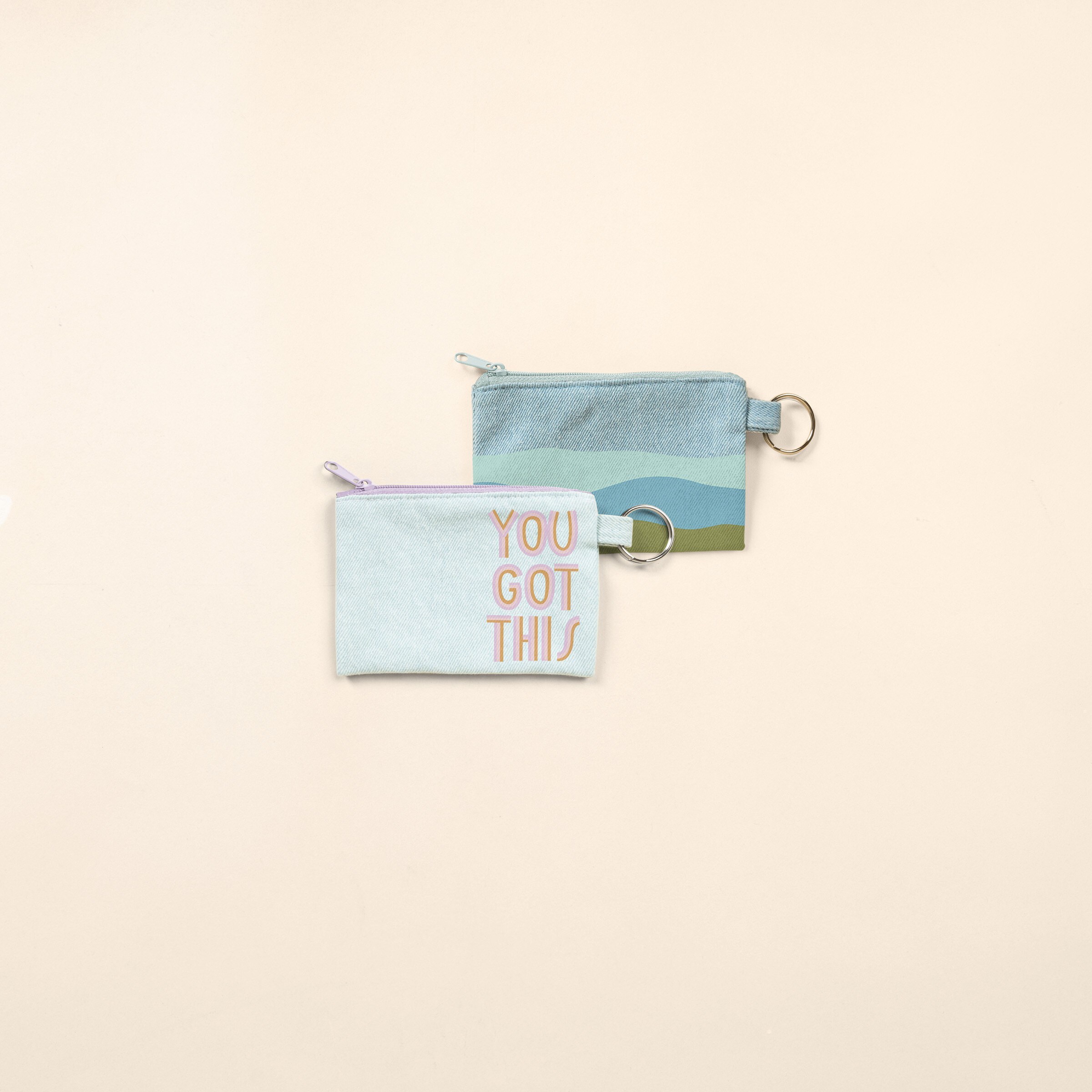 PENNY KEY RING - DENIM 1