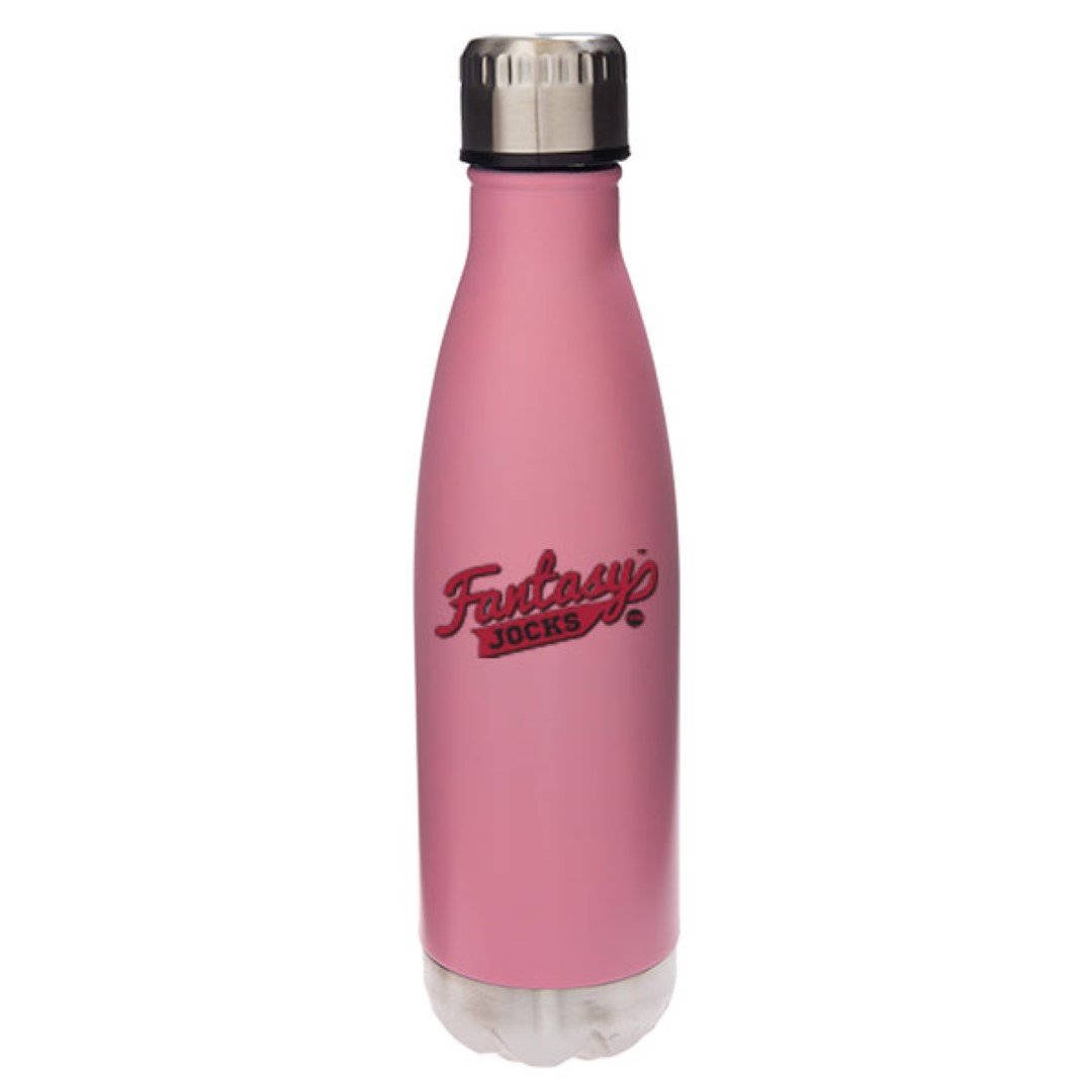 17 oz Glacier Satin Pastel Pink Vacuum Insulated Stainless Steel Double Wall Sports Water Bottle