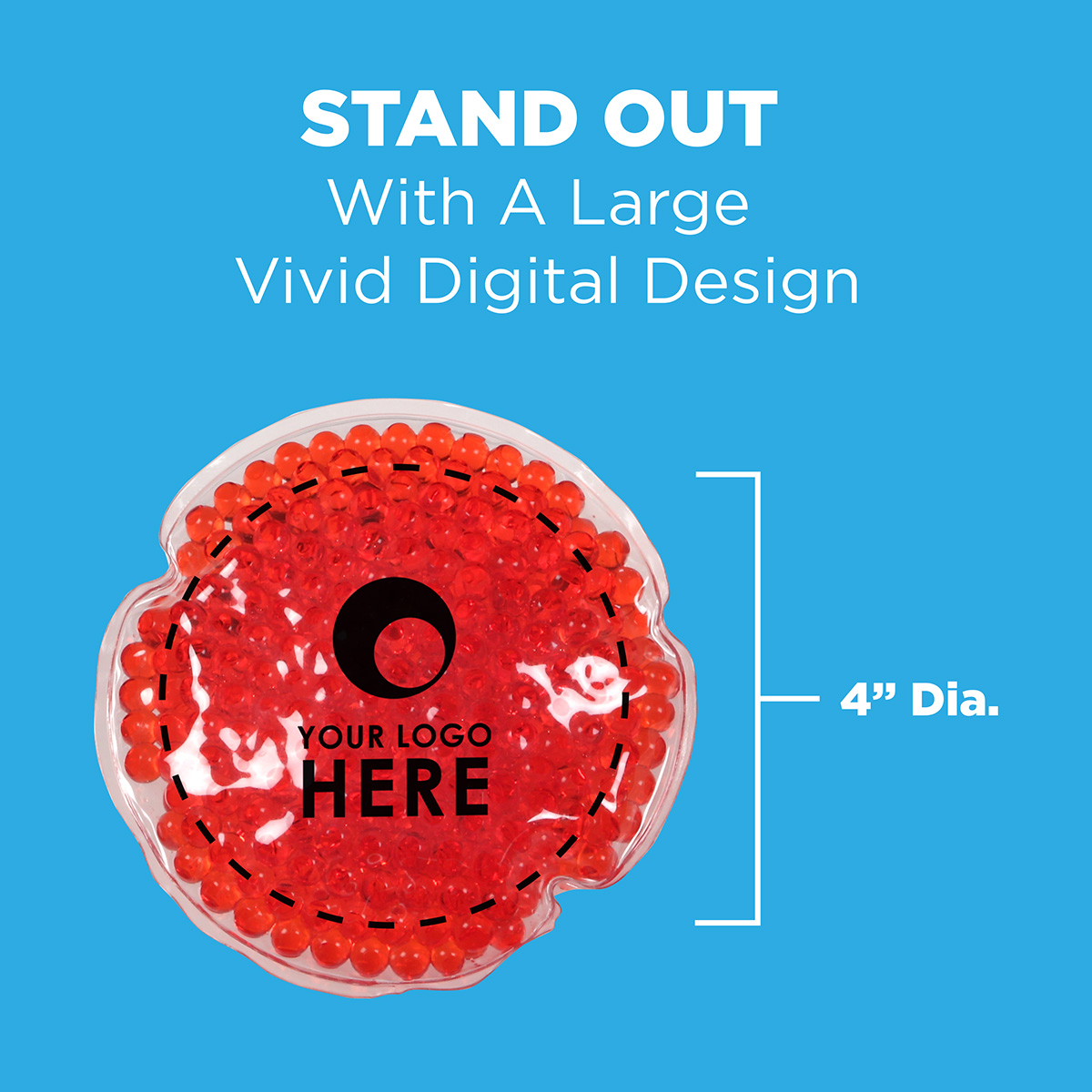 Full-Color Round Aqua Pearls™ Hot/Cold Pack 31