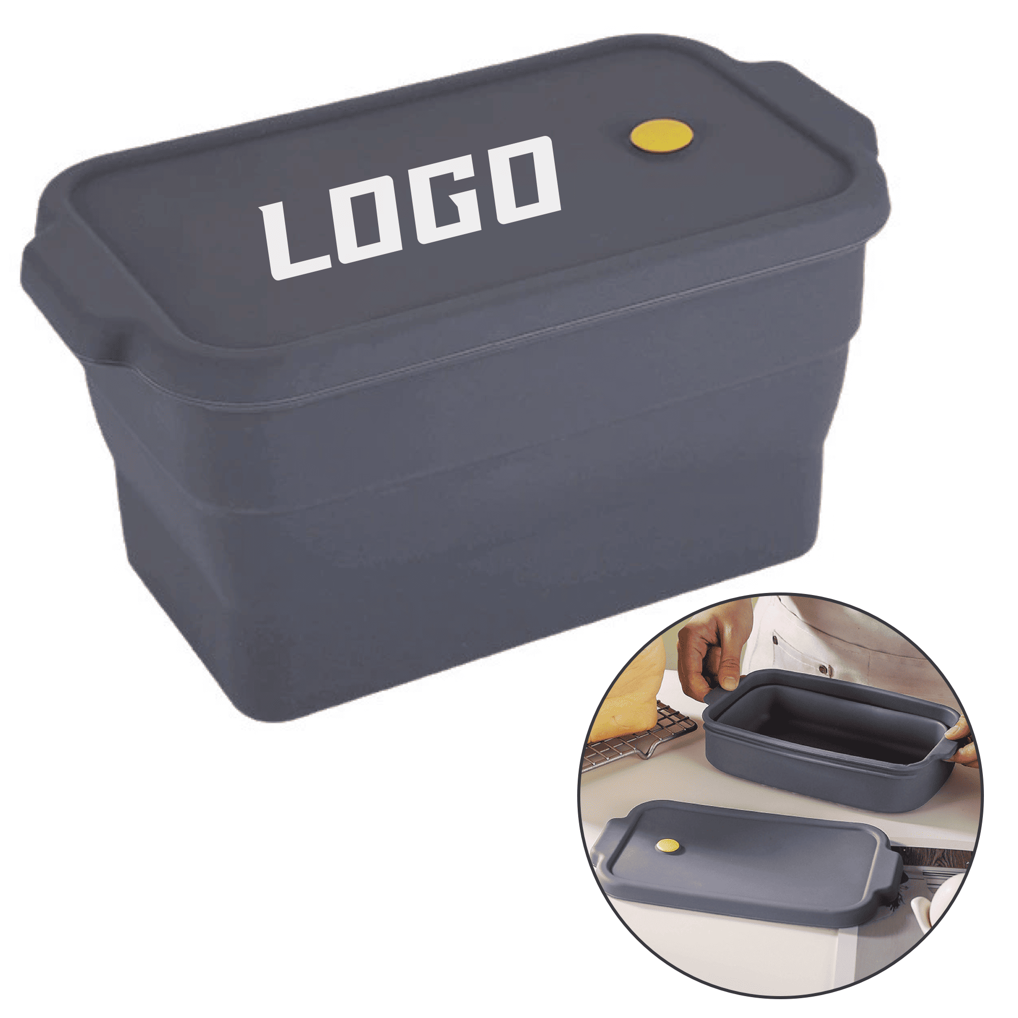 Food-Grade Silicone Collapsible Bread Pan 3