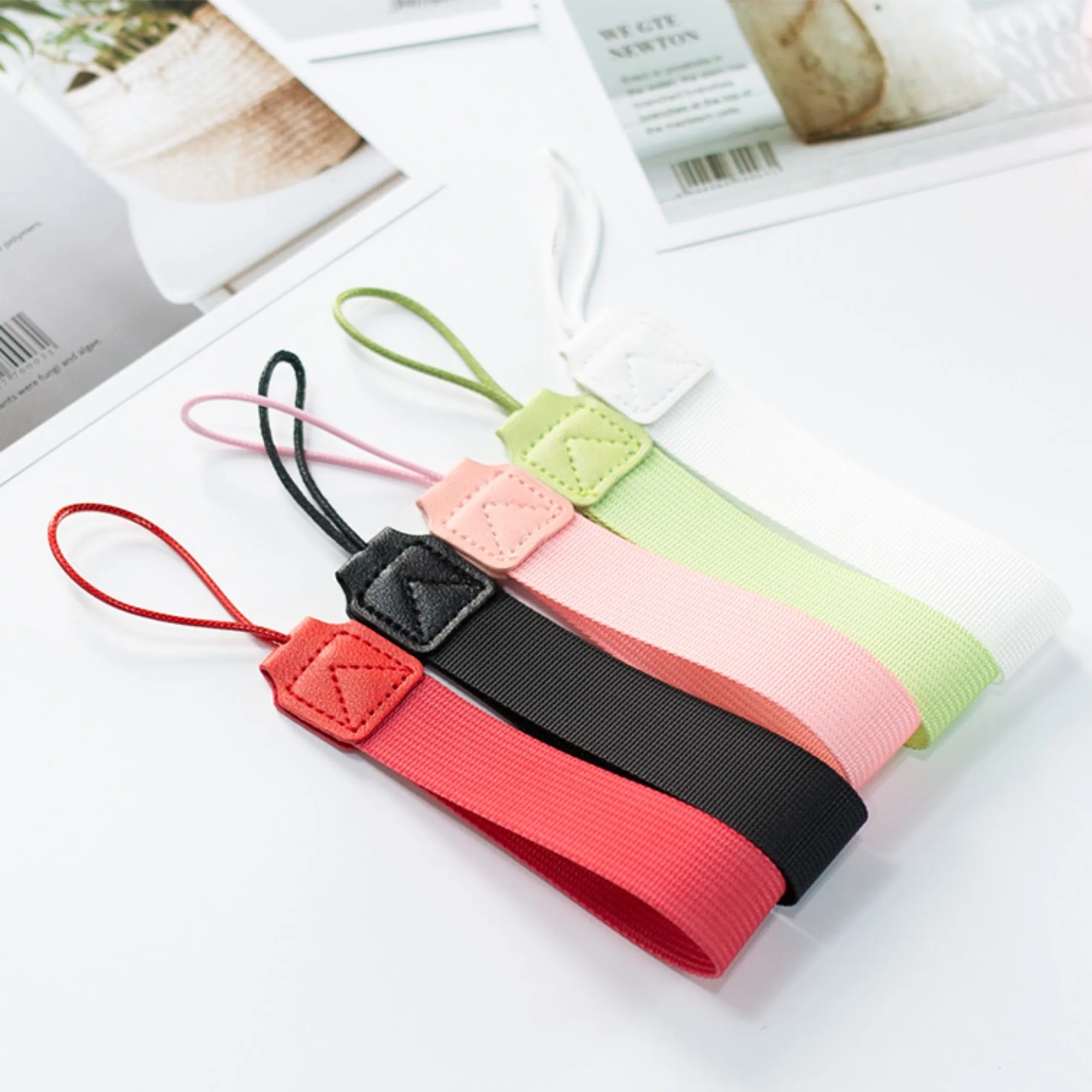 Polyester Wrist Lanyard Key Chain Woven Tag 6