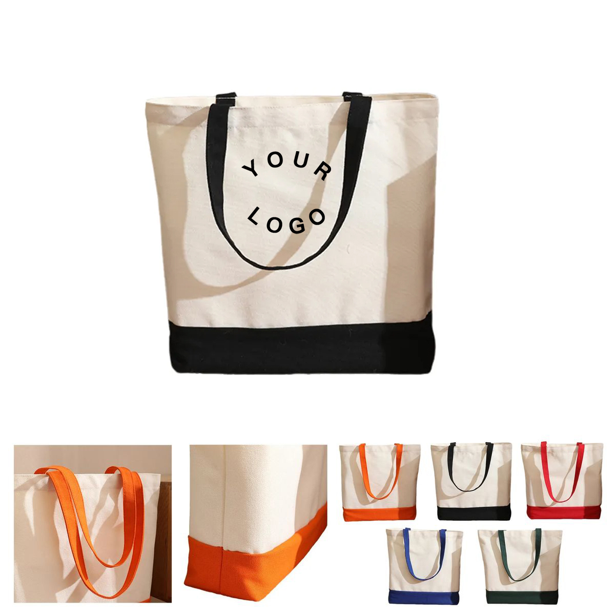 Spacious Polyester Canvas Tote For Shopping Use 1