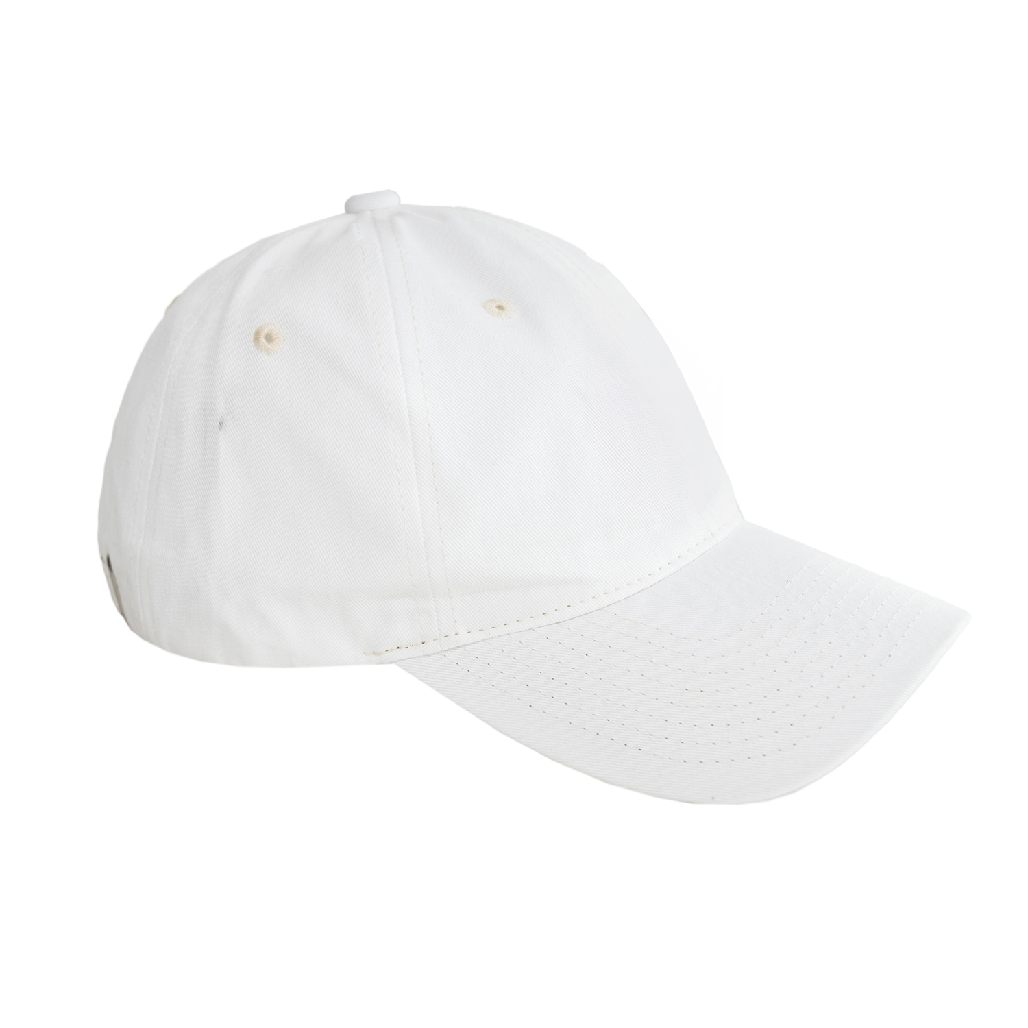 Pure White Cap with Silver Buckle 2