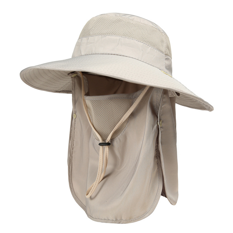 Outdoor Mesh Sun/fishing Hat With Neck Cape 1