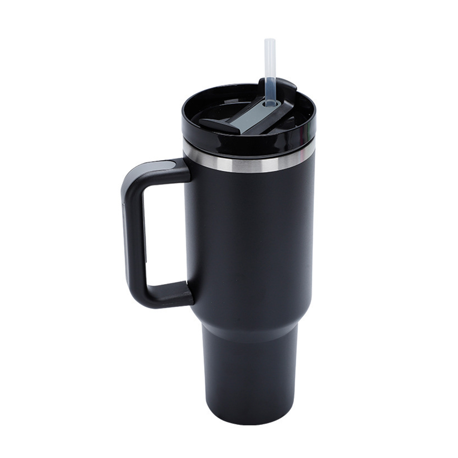 Double-Wall Stainless Steel Tumbler with Straw Lid, 40 oz. 5