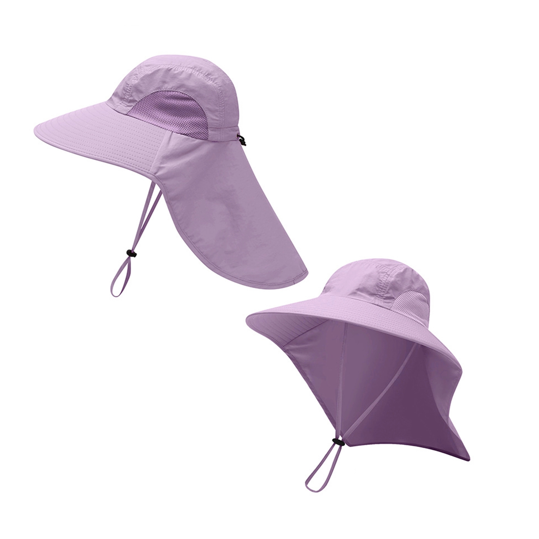Wide Brim Sun Hat with Neck Flap 4