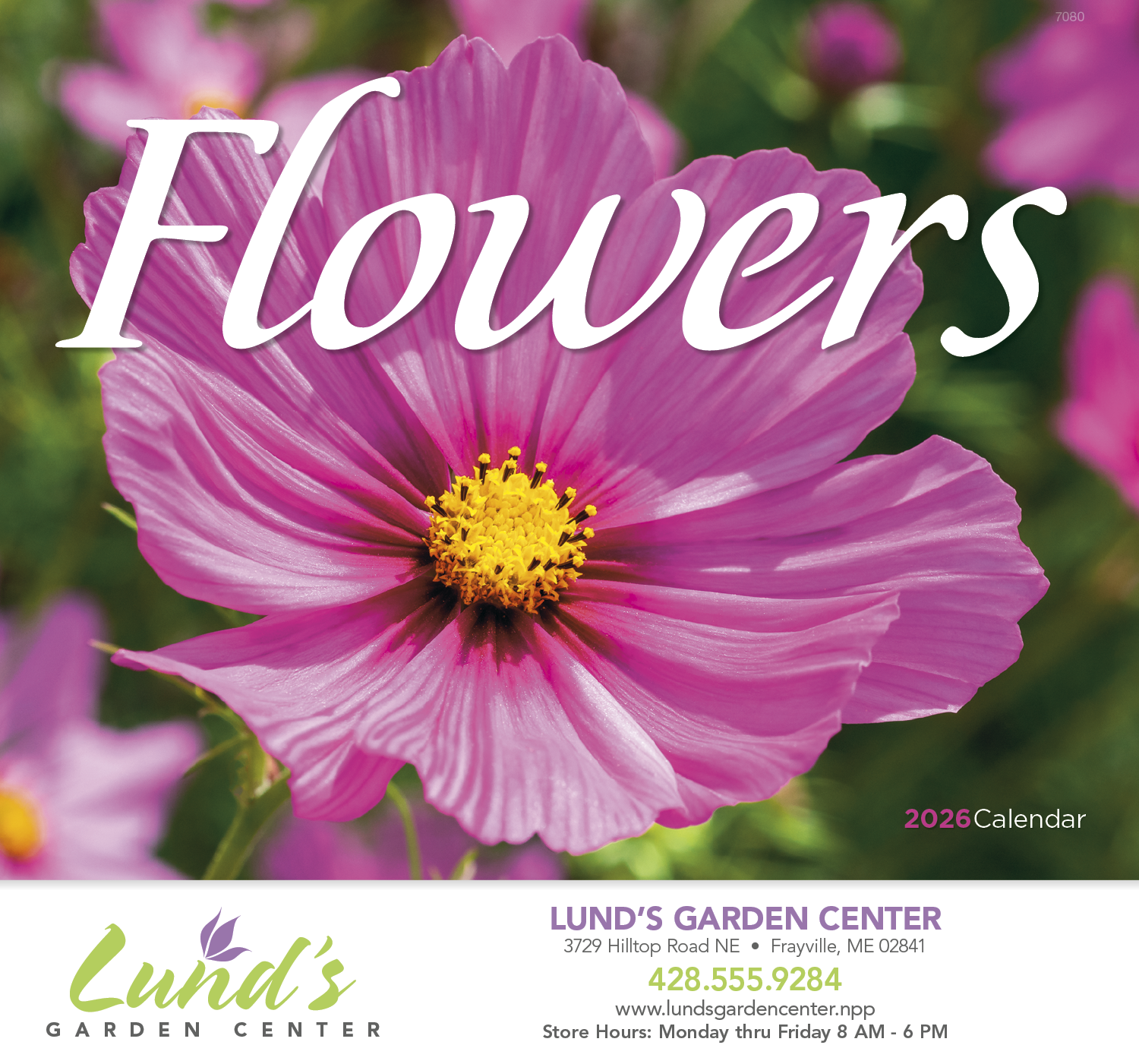 Good Value™ Flowers - Stapled Calendar 17